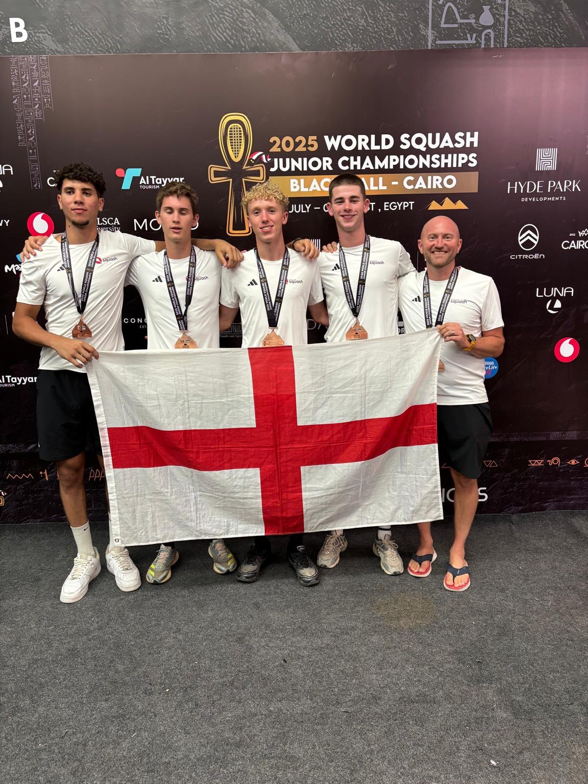 England at the World Squash Junior Championships